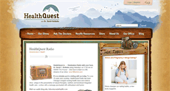 Desktop Screenshot of healthquestradio.com